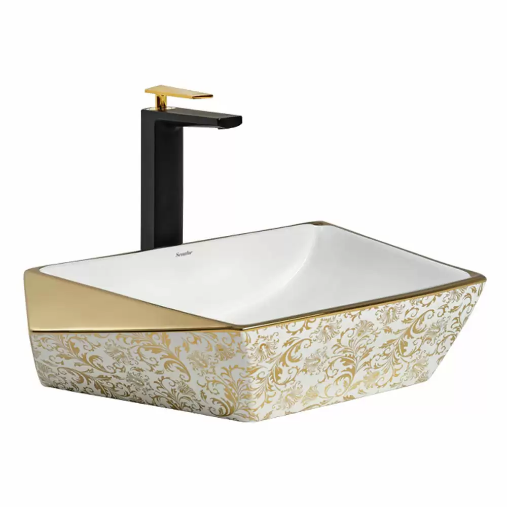 Cera Senator Solitaire Tabletop Wash Basin - Gold