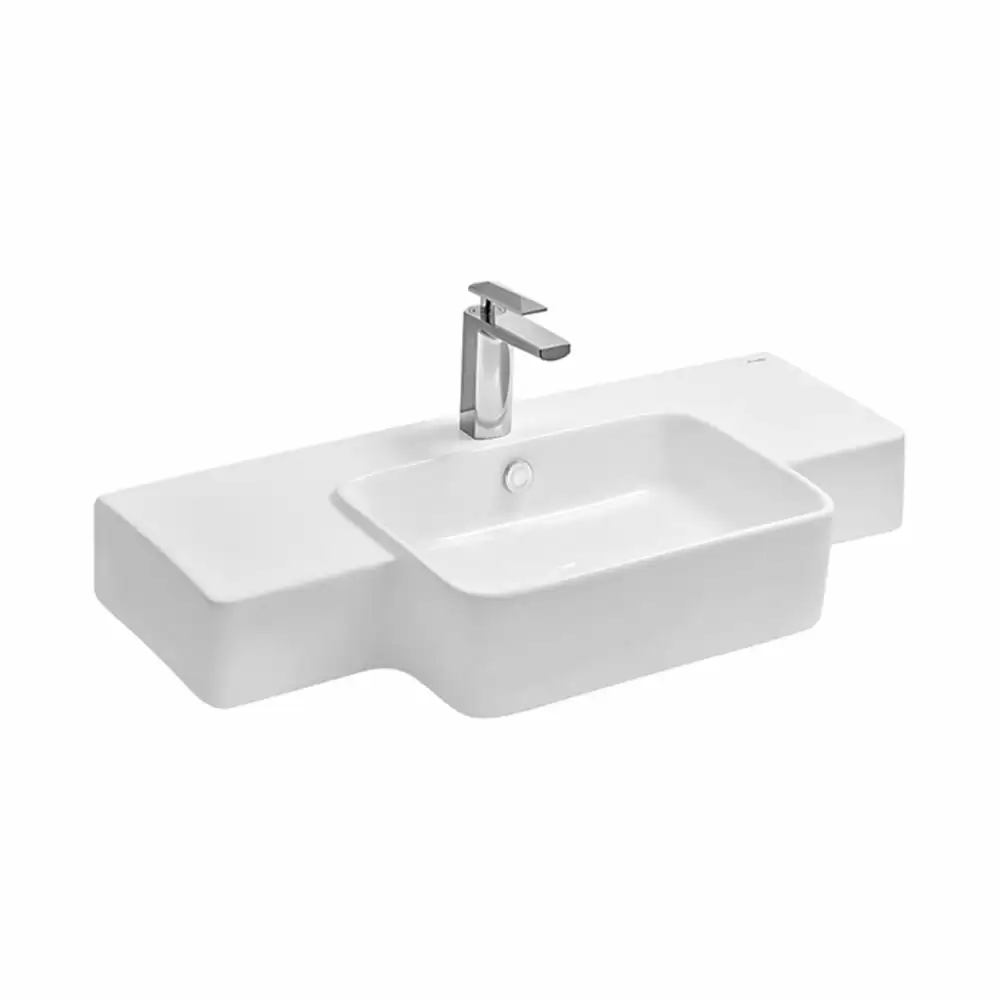 Cera Senator Sherry Wall Hung Wash Basin - Snow White