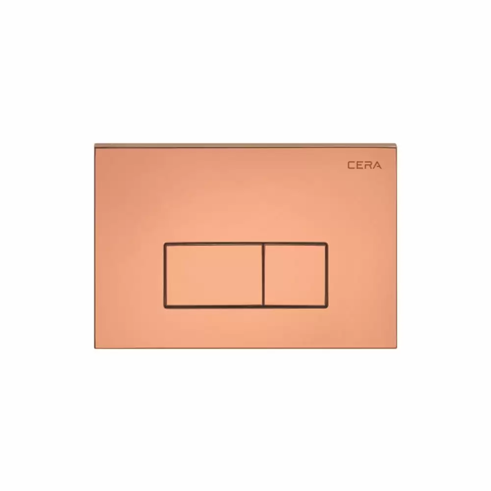 Cera Lustre H Type Flush Plate - Rose Gold