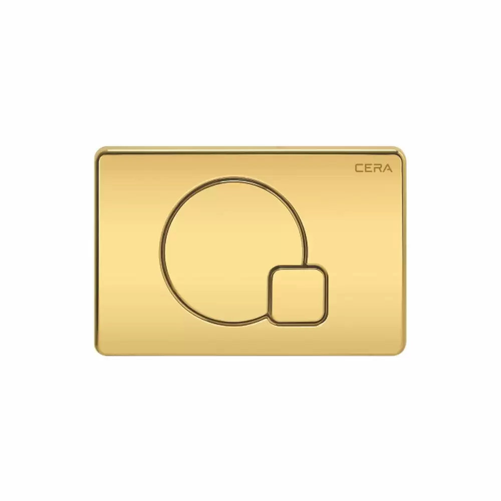 Cera Lustre Q Type Flush Plate - French Gold