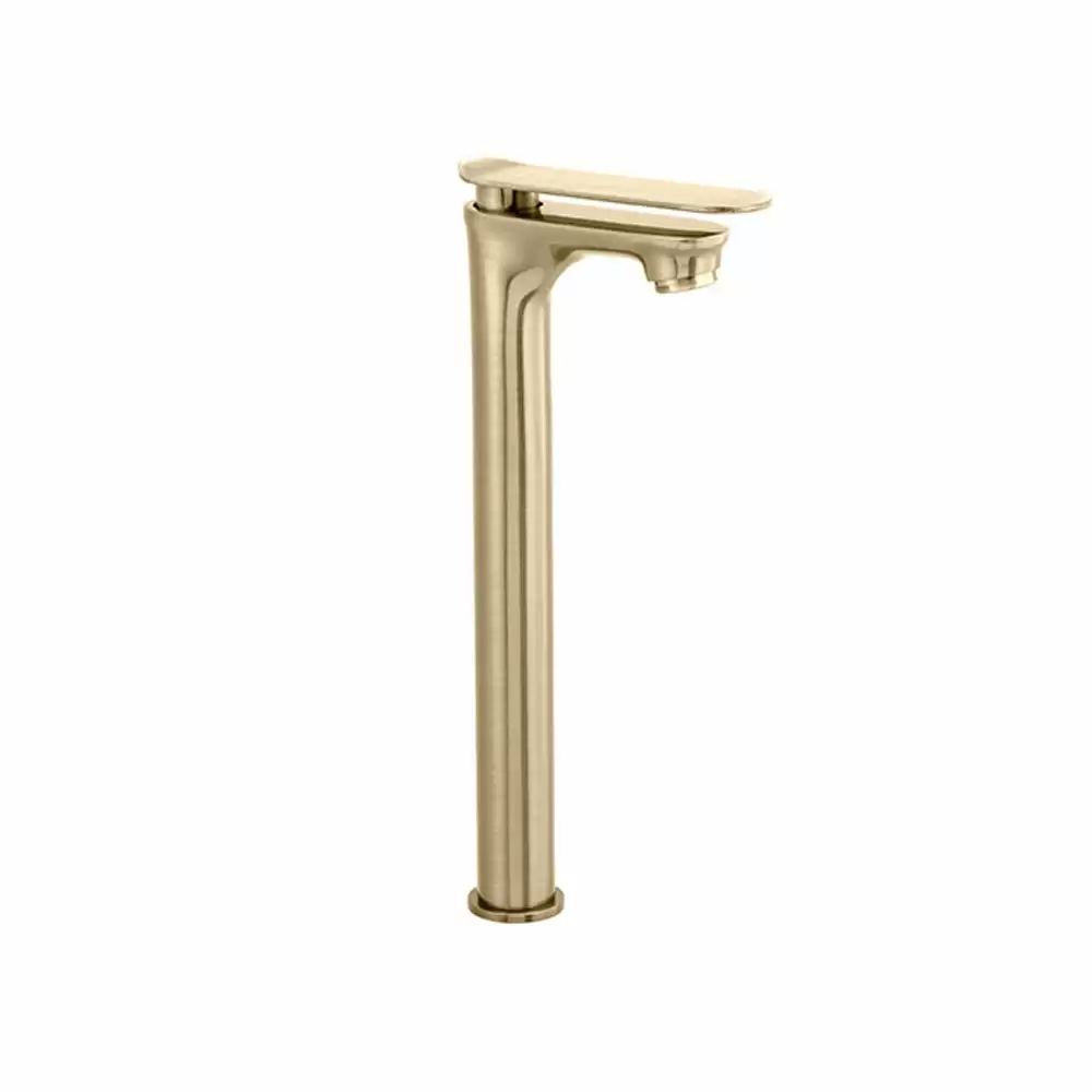 Cera Lustre Brooklyn Pillar Cock with 305 mm Long Extended Body & Aerator - Antique Brass