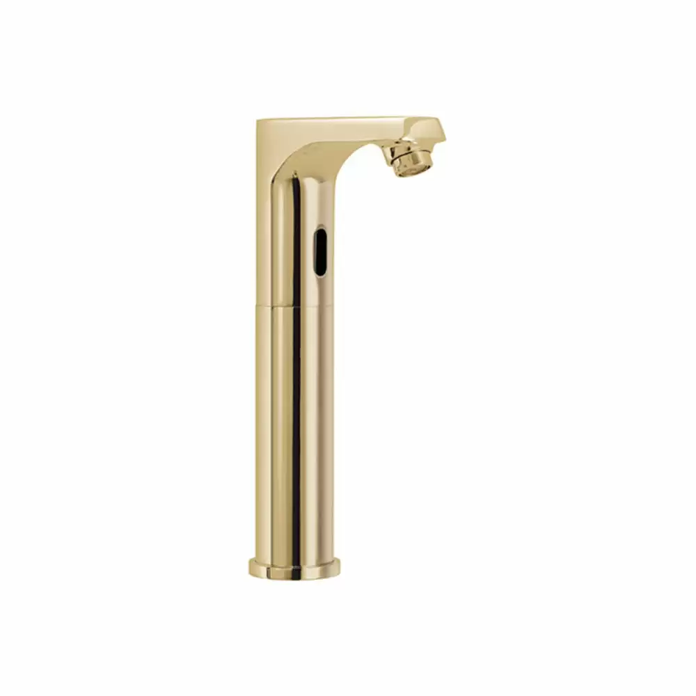 Cera Lustre Deck Mounted High Neck Sensor Tap for Tabletop Washbasins - Antique Brass