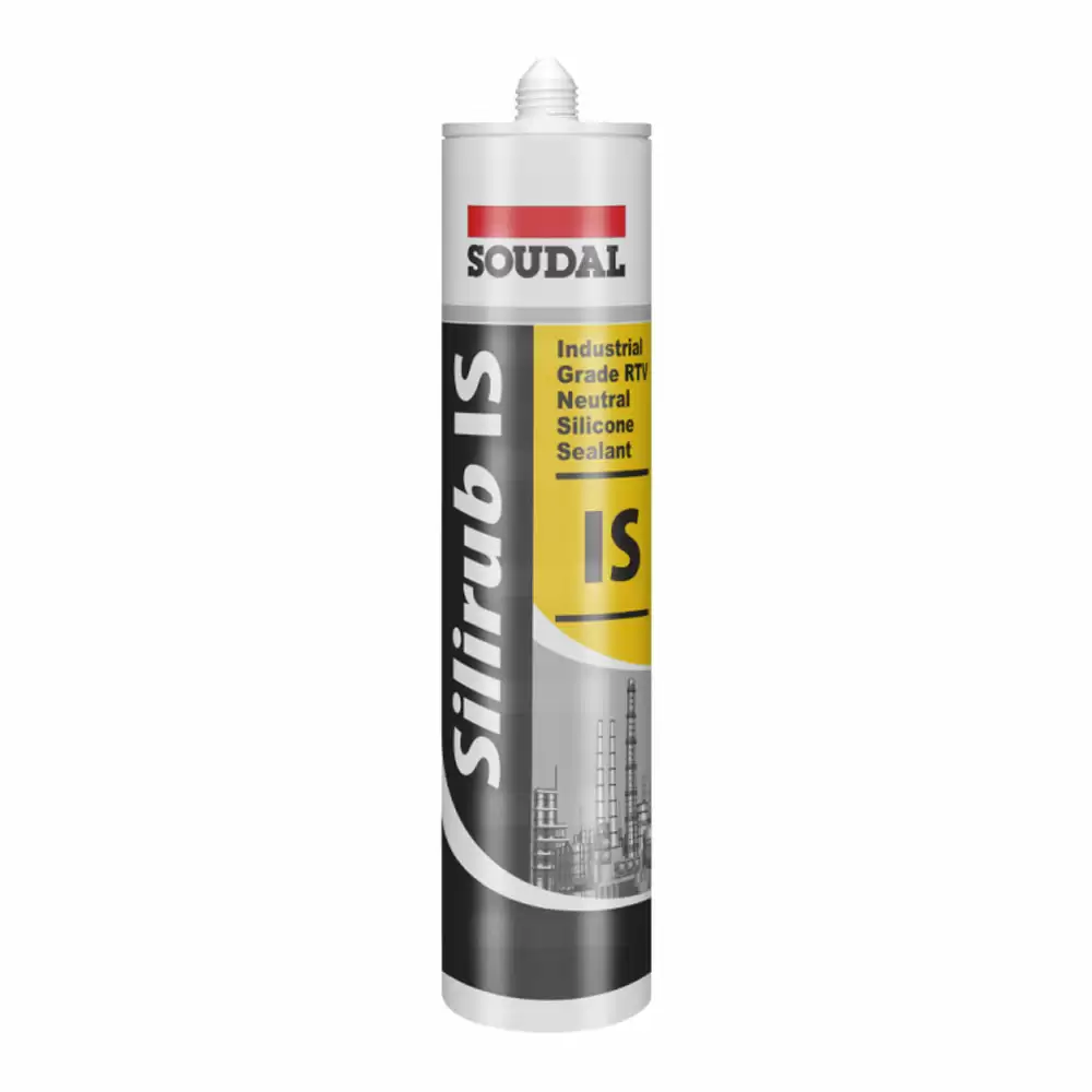 Soudal Silirub IS Neutral Silicone Sealant - Brilliant White (280 ml)