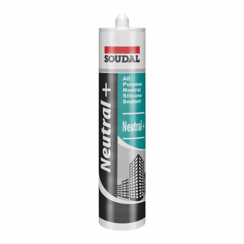 Soudal Neutral + Silicone Sealant - Black (270 ml)