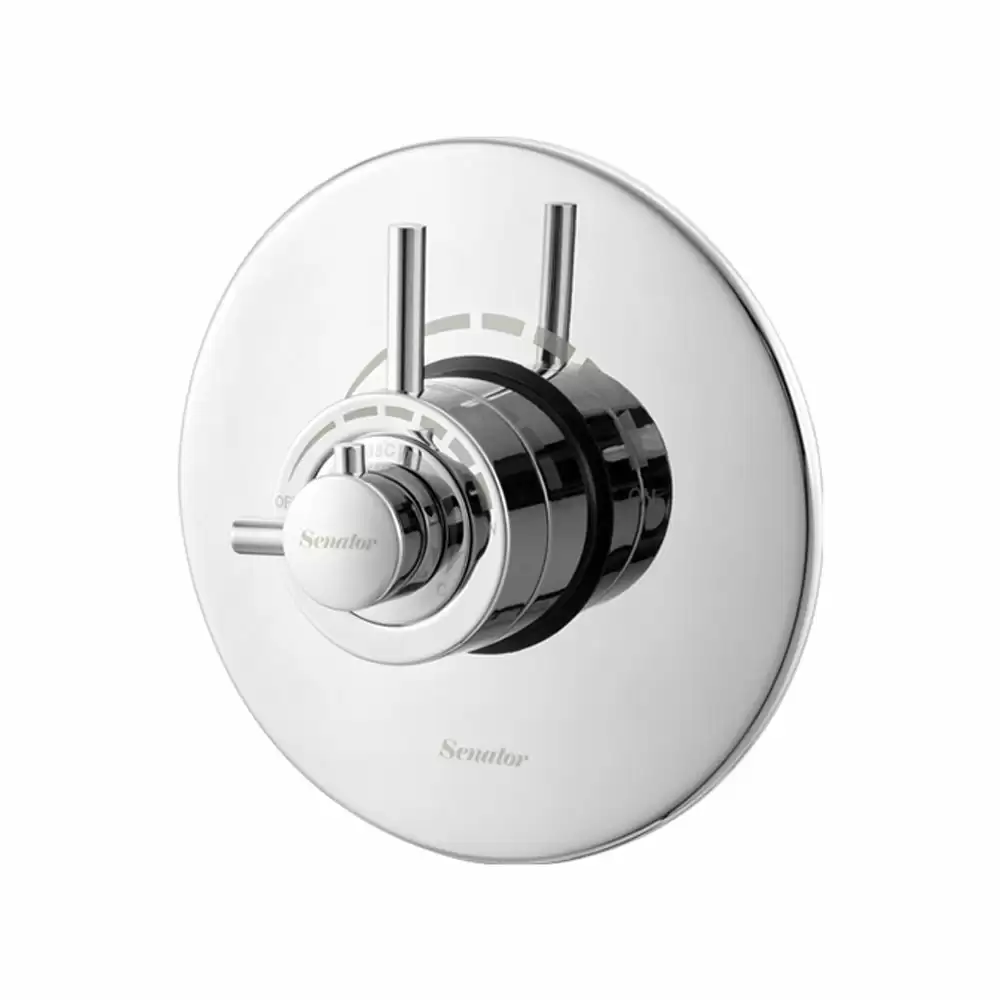 Cera Senator Concealed Thermostatic Round Diverter - Chrome Finish