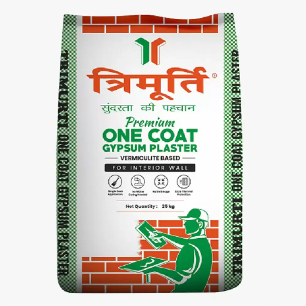 Trimurti One Coat Vermiculite Based Gypsum Plaster -  25 Kg