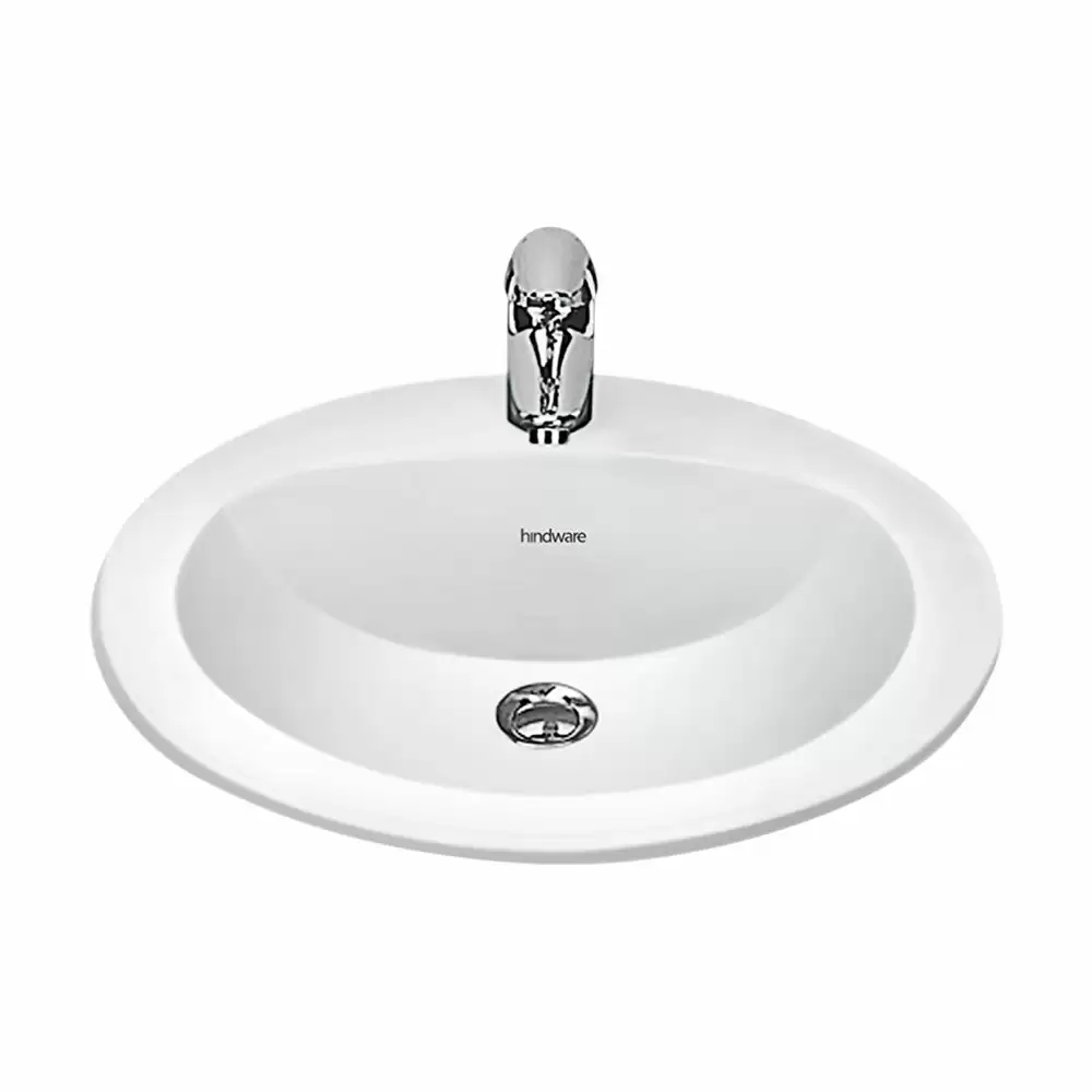 Hindware Round Starlet Counter Top Wash Basin - Star White