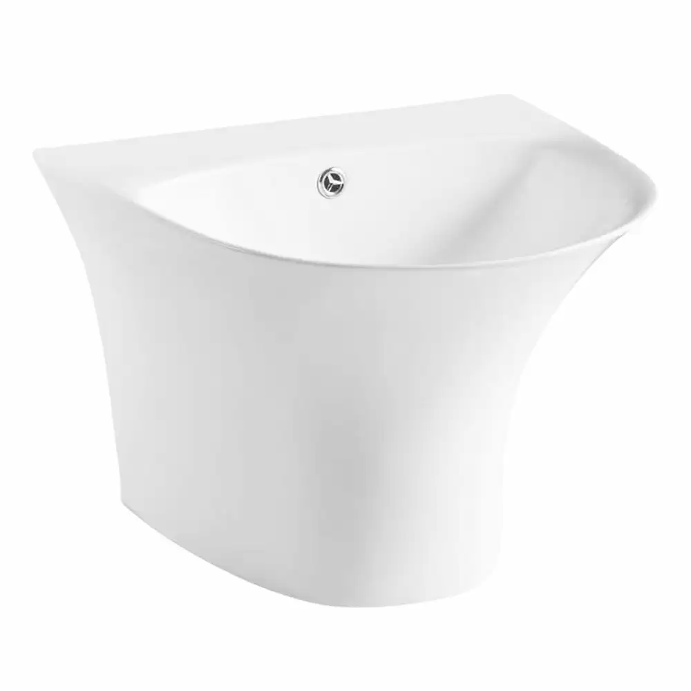 Hindware Italian Collection Fabio Integrated Pedestal Wash Basin - Star White