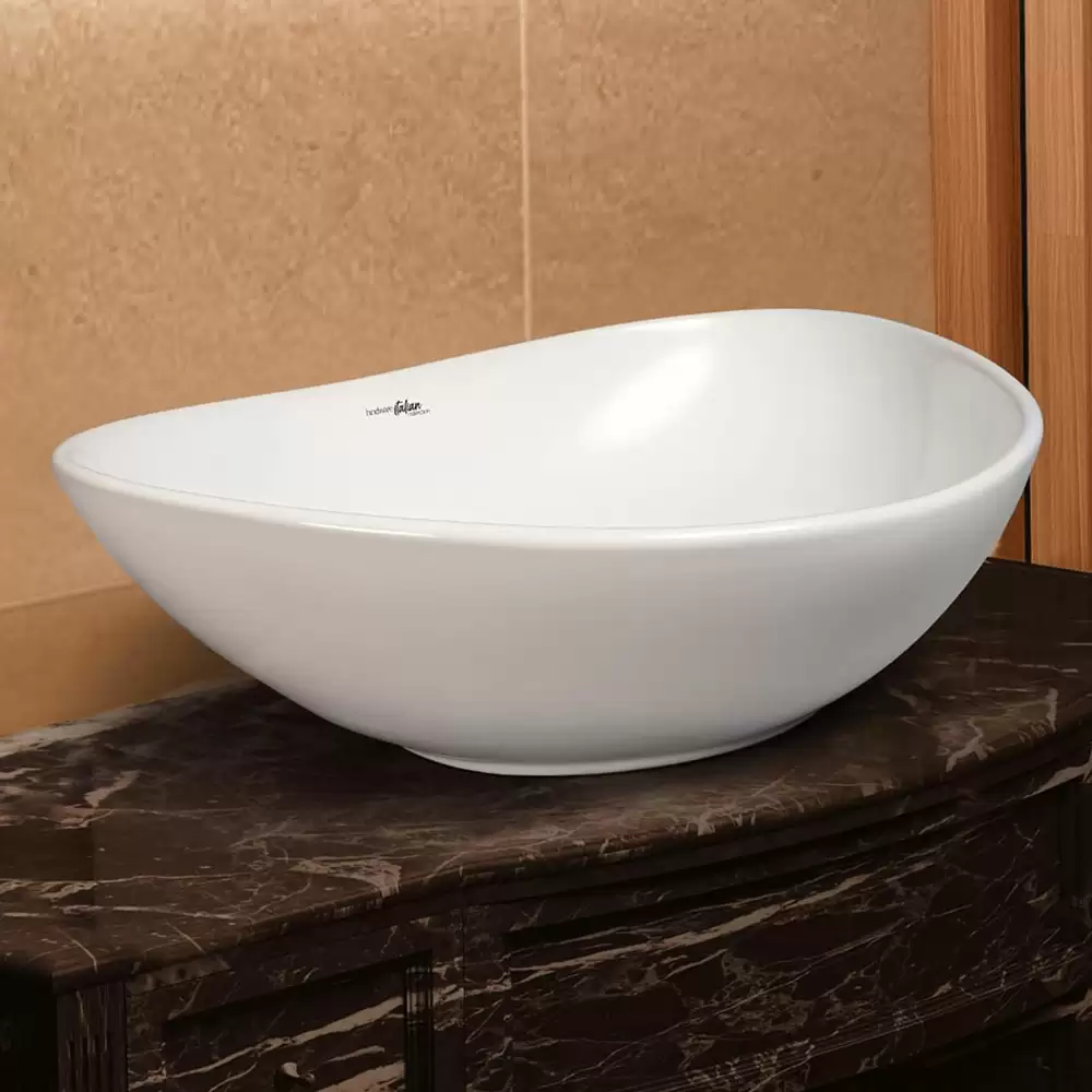 Hindware Italian Collection Essence Table Top Wash Basin - Star White