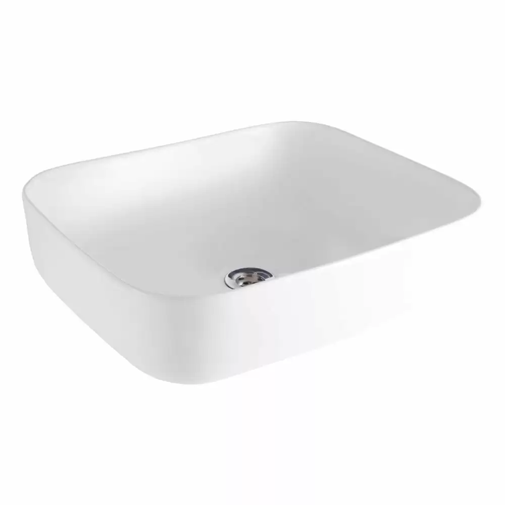 Hindware Italian Collection Ebello Square Over Counter Wash Basin - Star White