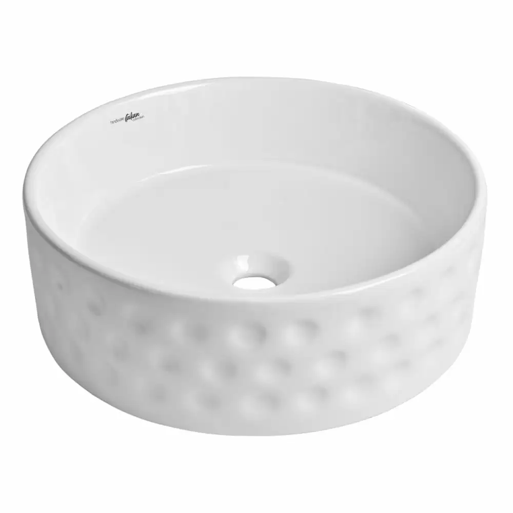 Hindware Italian Collection Rene Countertop Self Rimming Wash Basin - Star White