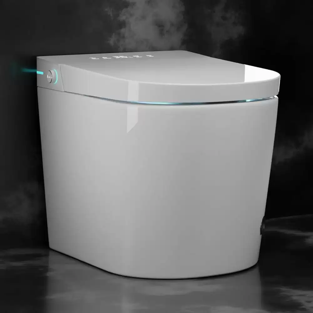 Hindware Italian Collection Automate Imperial Floor Mounted Smart Western Commode - Star White