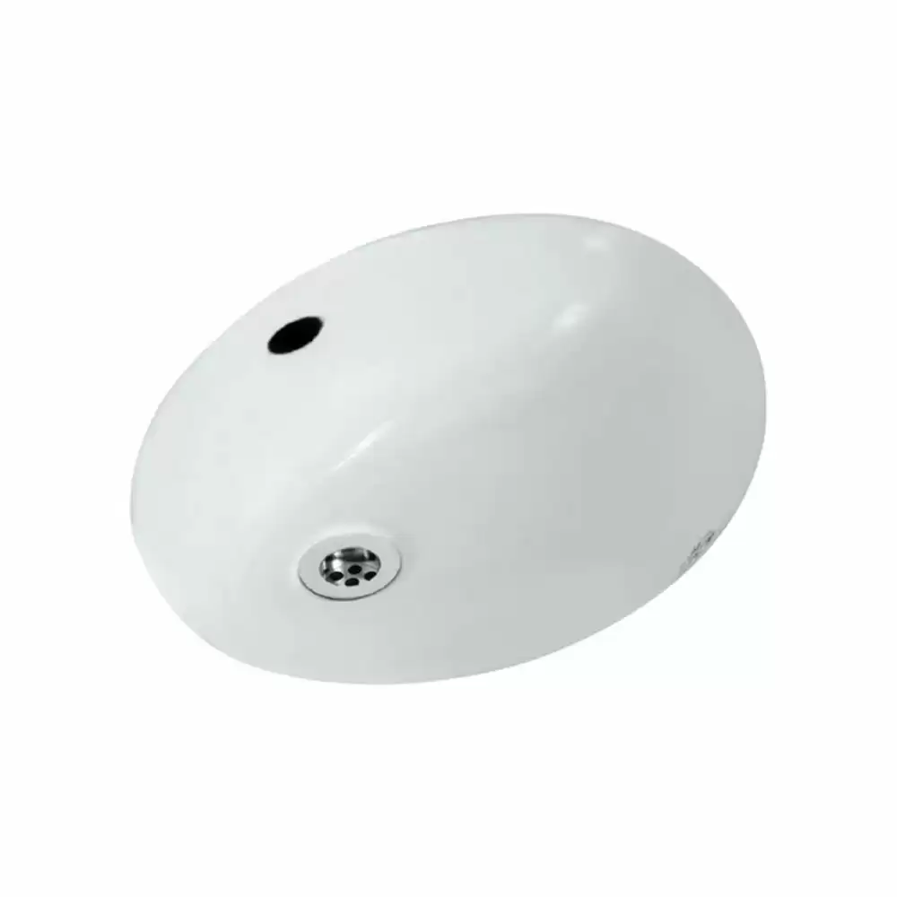 Jaquar Continental Oval Shaped Under Counter Wash Basin with Fixing Accessories - White