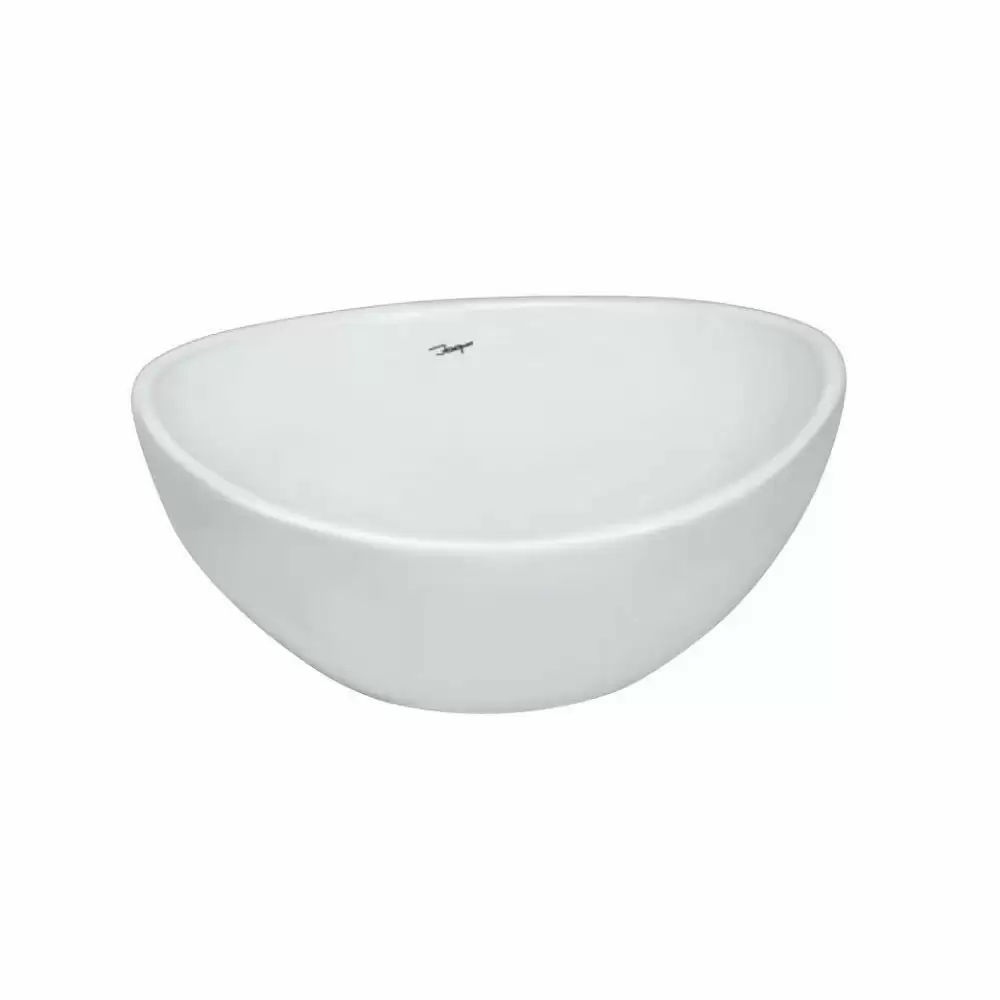 Jaquar Continental Oval Shaped Tabletop Wash Basin - White