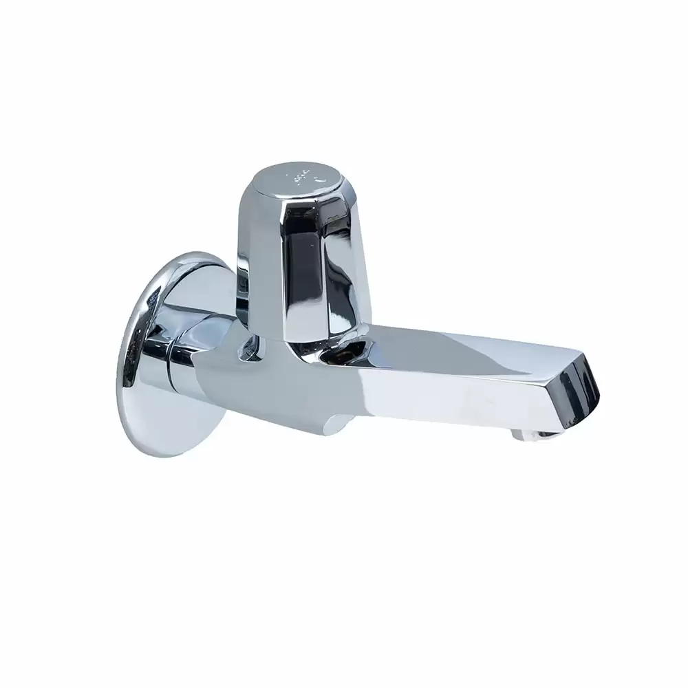 Jaquar Continental Prime Wall Mounted Bib Cock with Wall Flange - Chrome