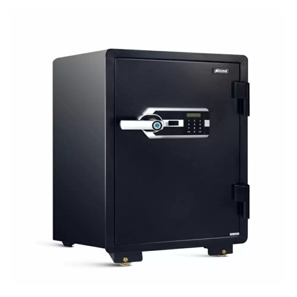 Ozone Fire Warrior FP-77 Fire Resistant (67 Litre) Biometric Safe Locker For Home & Office With Fingerprint, Pin Code & Key Access, Black - 108 Kg (2 Years Warranty)