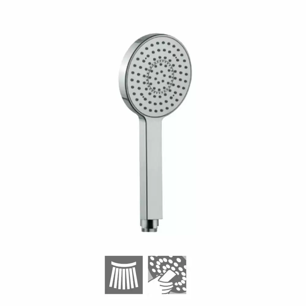 Jaquar Single Flow 105 mm Round Hand Shower with Rubit Cleaning System - Chrome