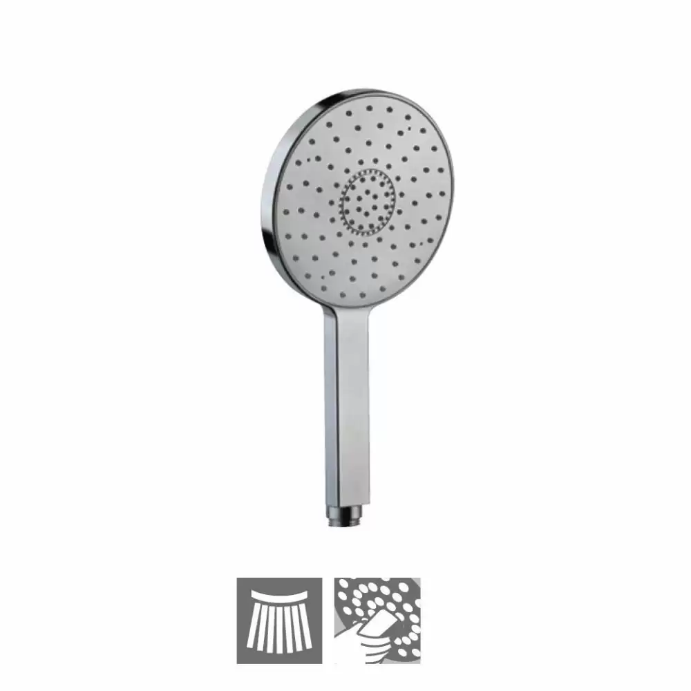 Jaquar Single Flow 140 mm Round Hand Shower with Rubit Cleaning System - Chrome