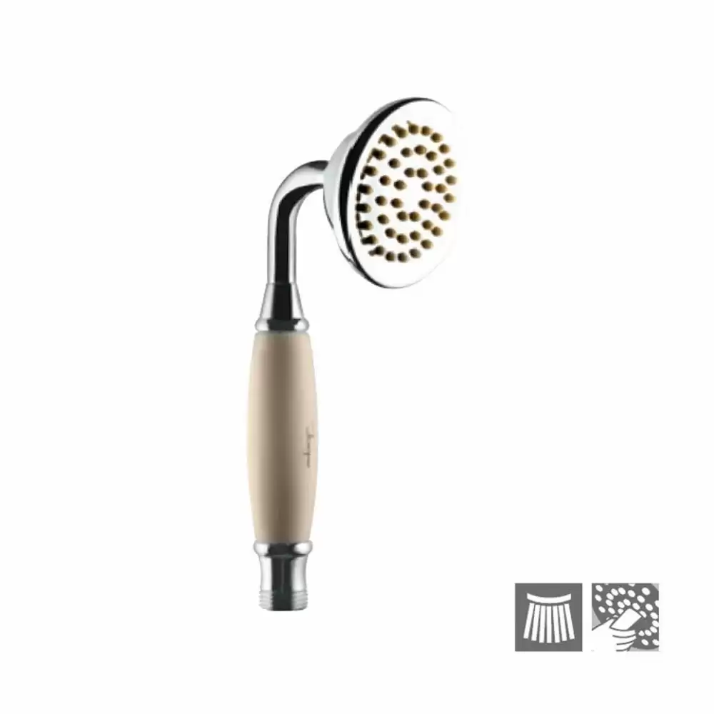 Jaquar Victorian Single Flow Round Head Hand Shower with Rubit Cleaning System - Chrome