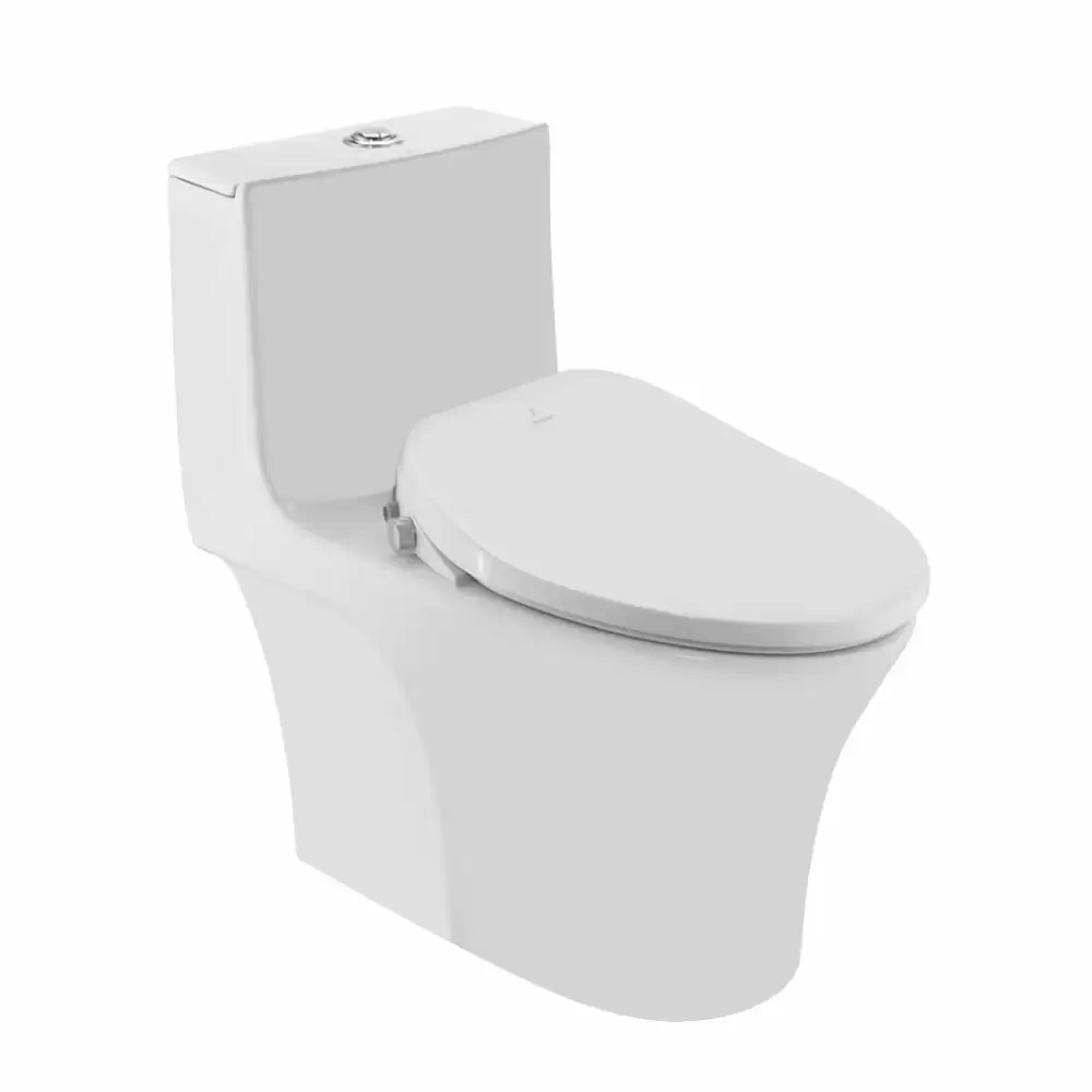 Jaquar Bidspa Rimless Single Piece Western Commode with Electronic PP Seat Cover - White