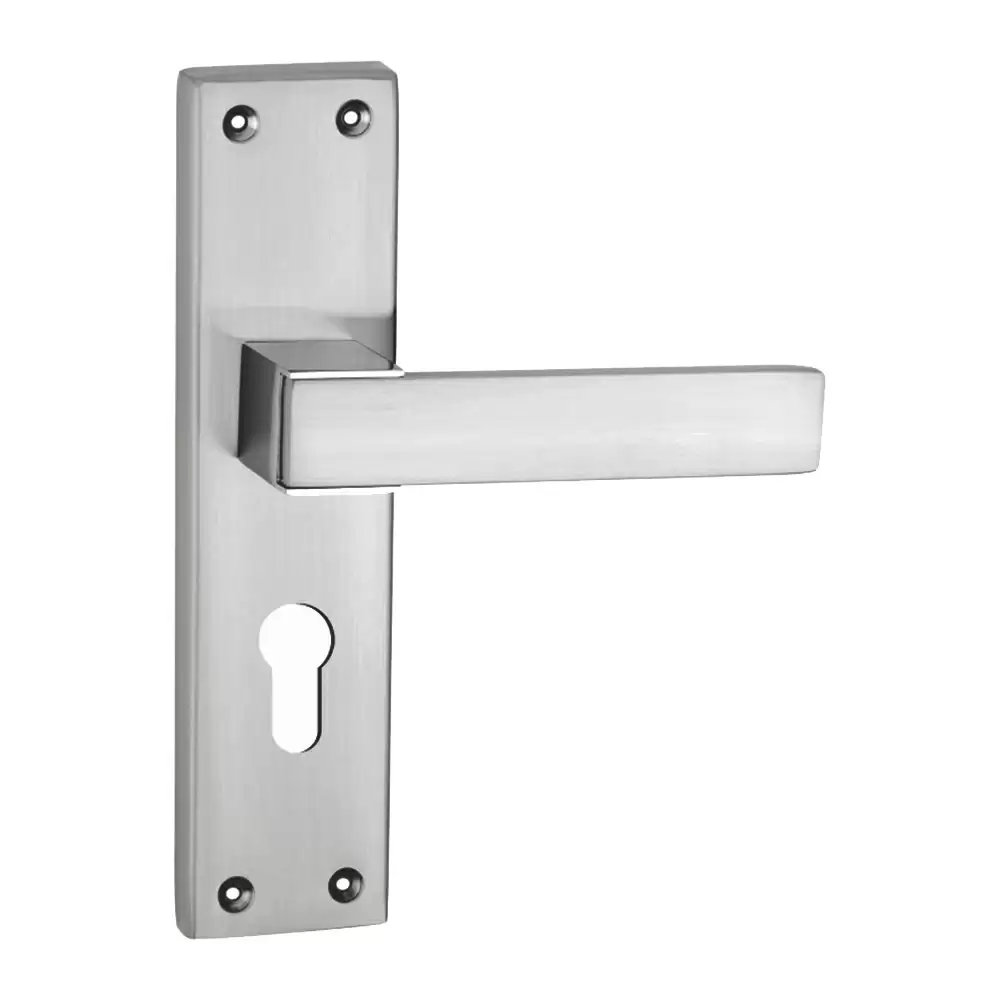 Harrison Jaguar 70 mm Door Handleset Baby Latch With Full Plate - Satin Chrome Finish