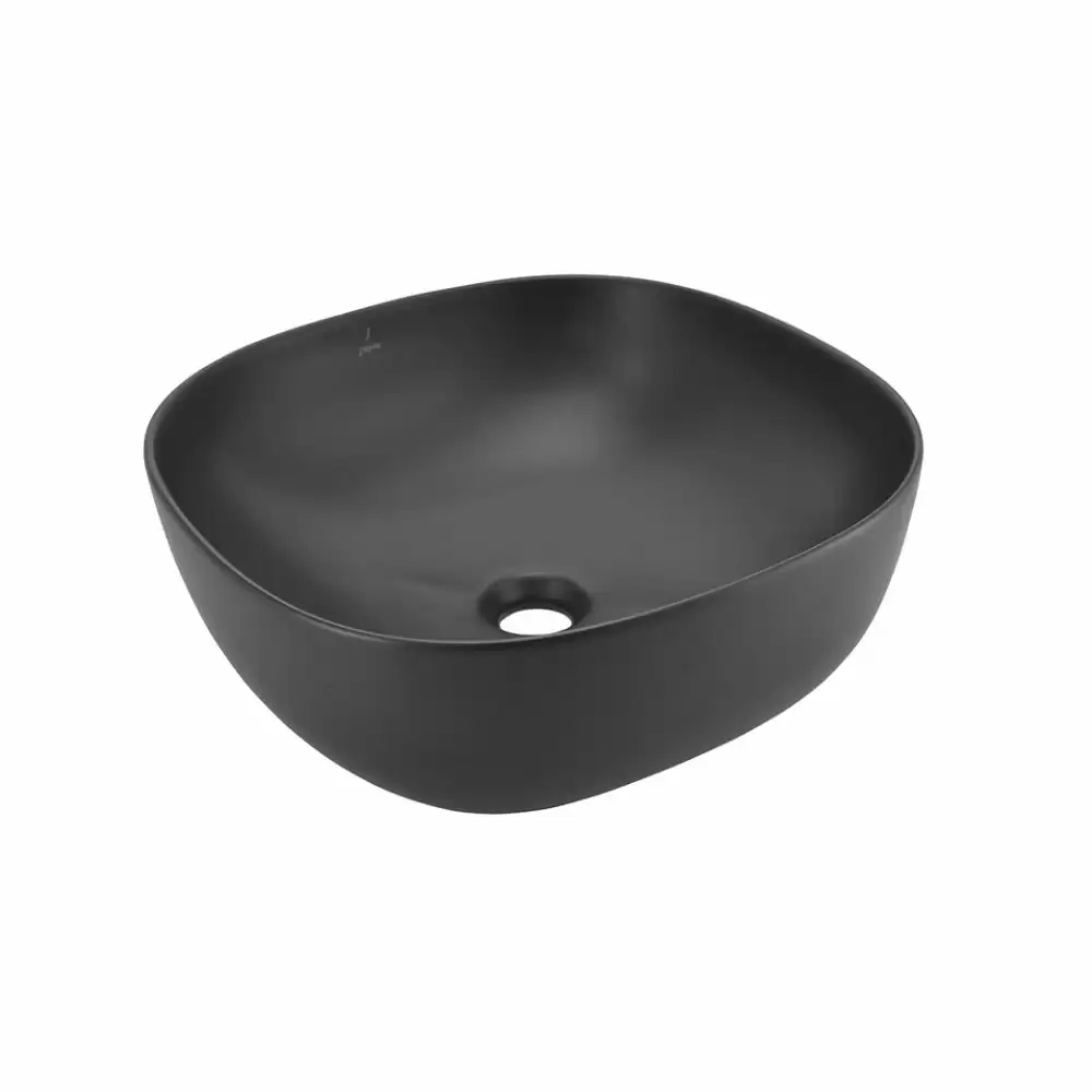 Jaquar Thin Rim Tabletop Square Wash Basin - Black Matt