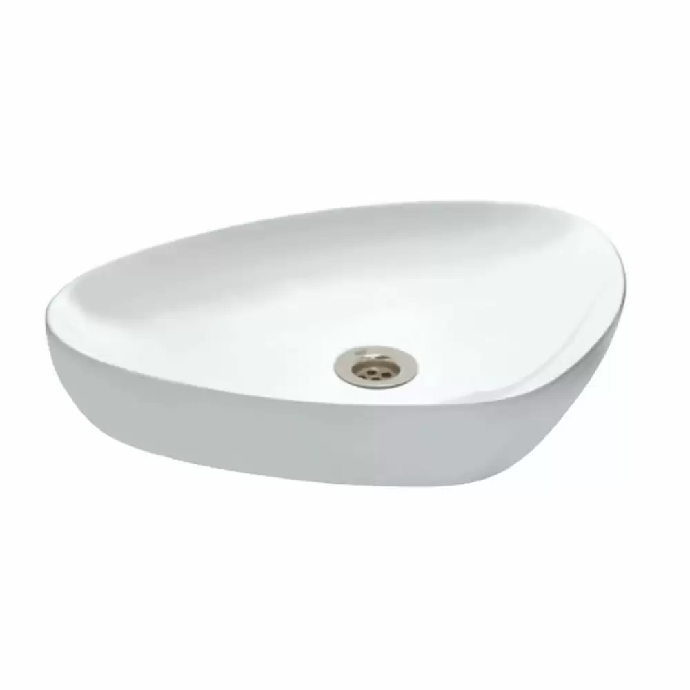 Jaquar Lyric Thin Rim Tabletop Triangular Shaped Wash Basin - White