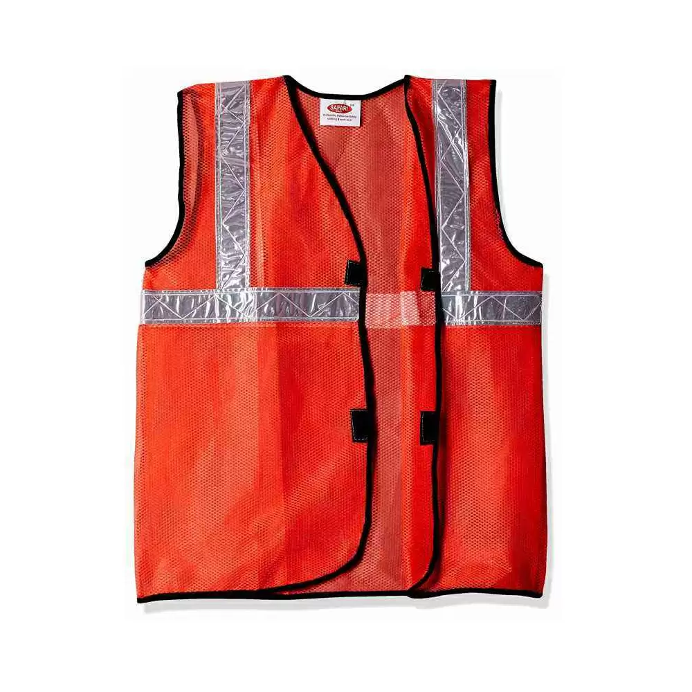 Safari Pro 2 Inch Mesh Type Reflective Safety Jacket, Orange