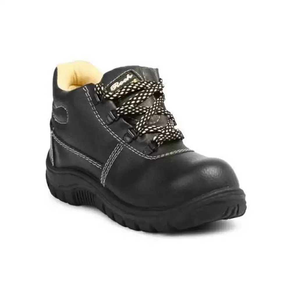 Safari Pro Tyson Steel Toe Work Safety Shoes, Size-8 (Black)