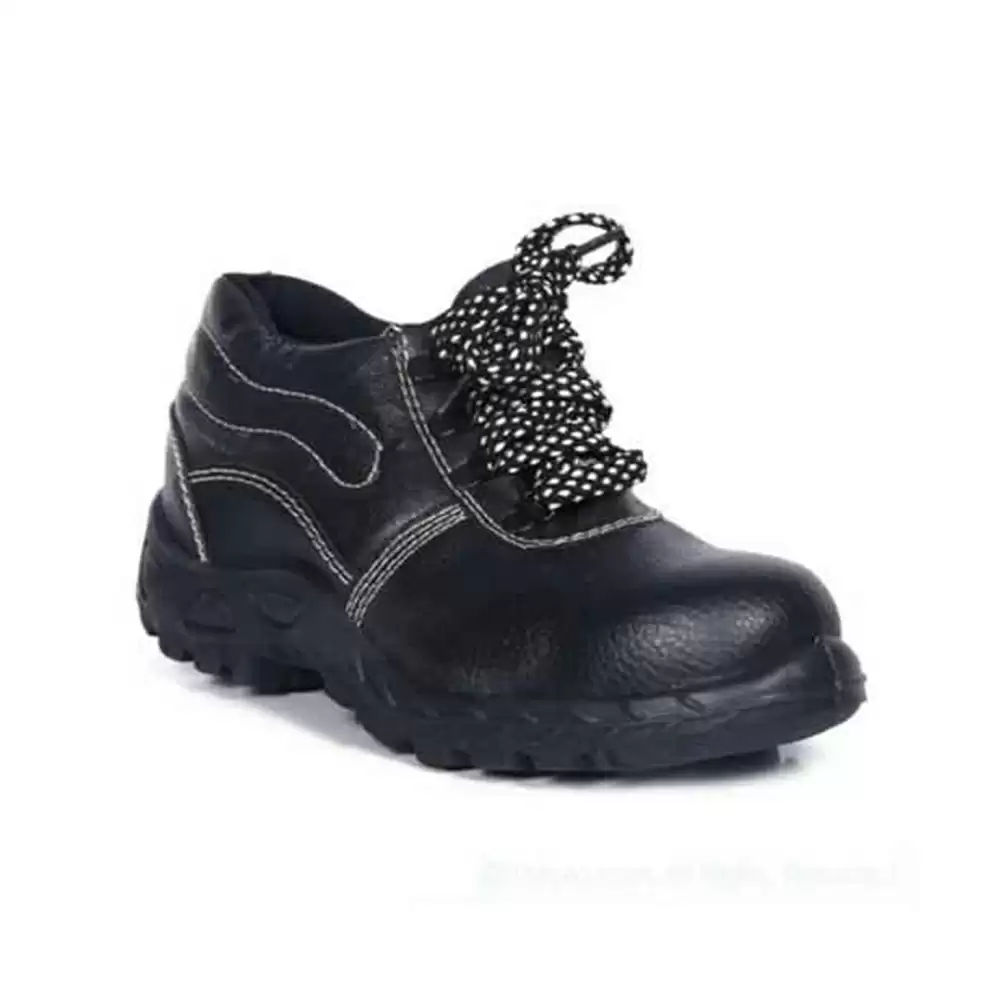 Safari Pro Booster Gold PVC Steel Toe Safety Shoes, Size-9 (Black)