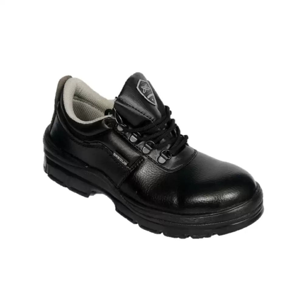 Liberty Gliders Fibre Toe Work Safety Shoes, Size-9 (Black)