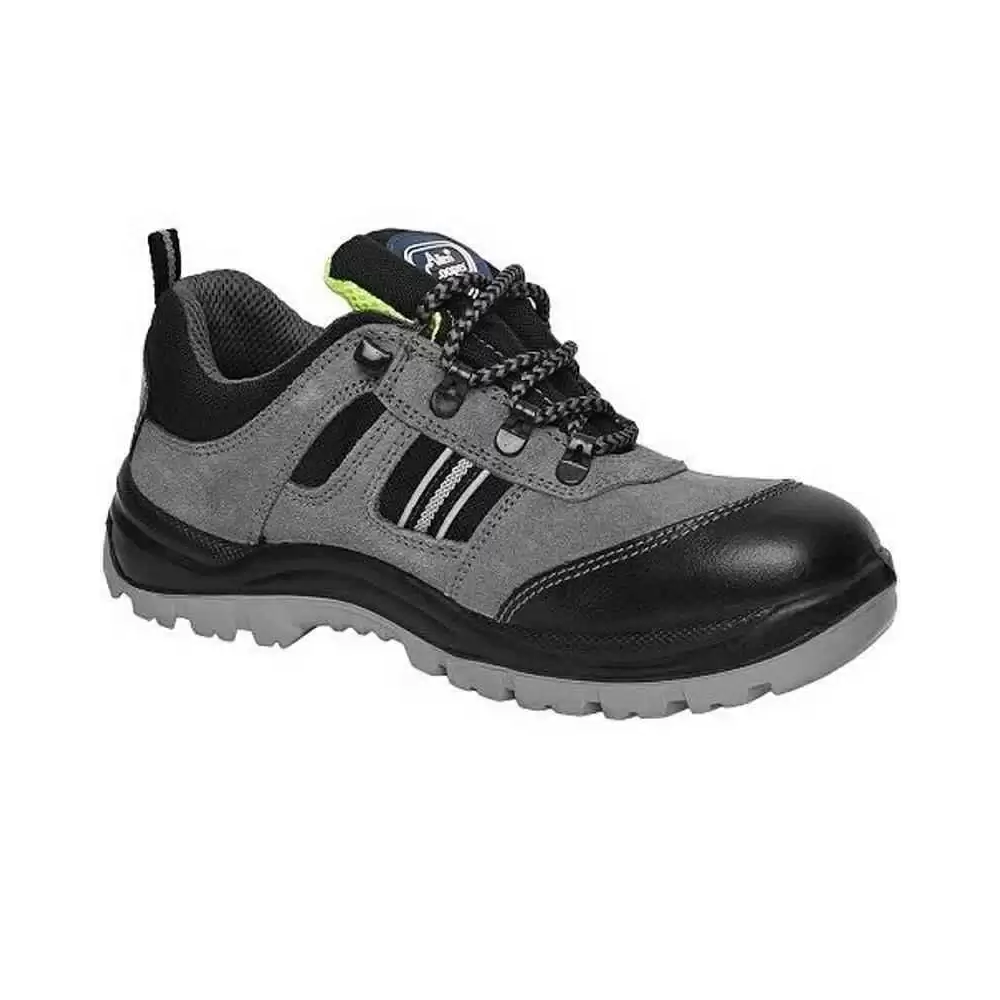 Allen Cooper AC-1156 Antistatic Steel Toe Work Safety Shoes, Size-11 (Grey & Black)