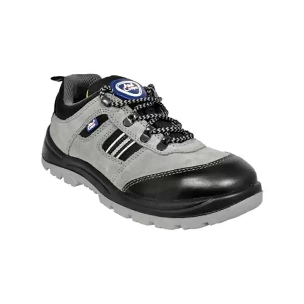 Allen Cooper AC-1156 Antistatic Steel Toe Work Safety Shoes, Size-8 (Grey & Black)