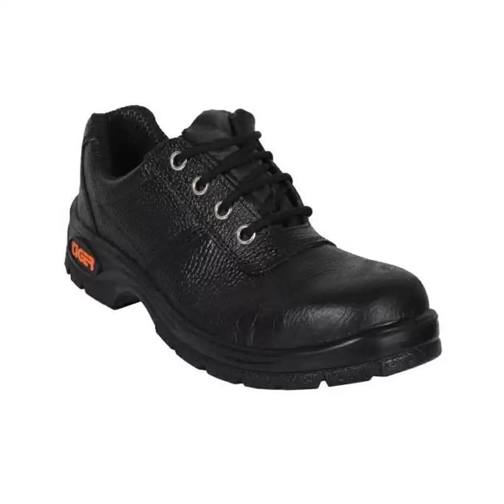 Tiger Lorex Steel Toe PU Sole Work Safety Shoes, Size-6 (Black)