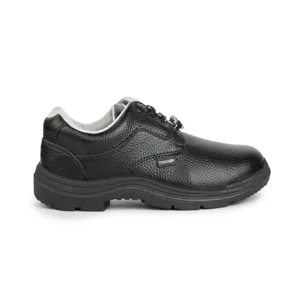 Liberty Freedom Vijyata-1A Leather Steel Toe Safety Shoes, Size-8 (Black)