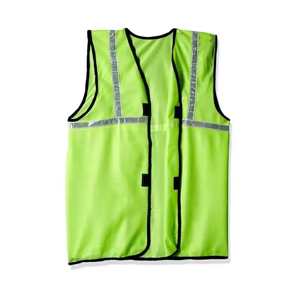 Safari Pro 1 Inch Fabric Type Reflective Safety Jacket, Green