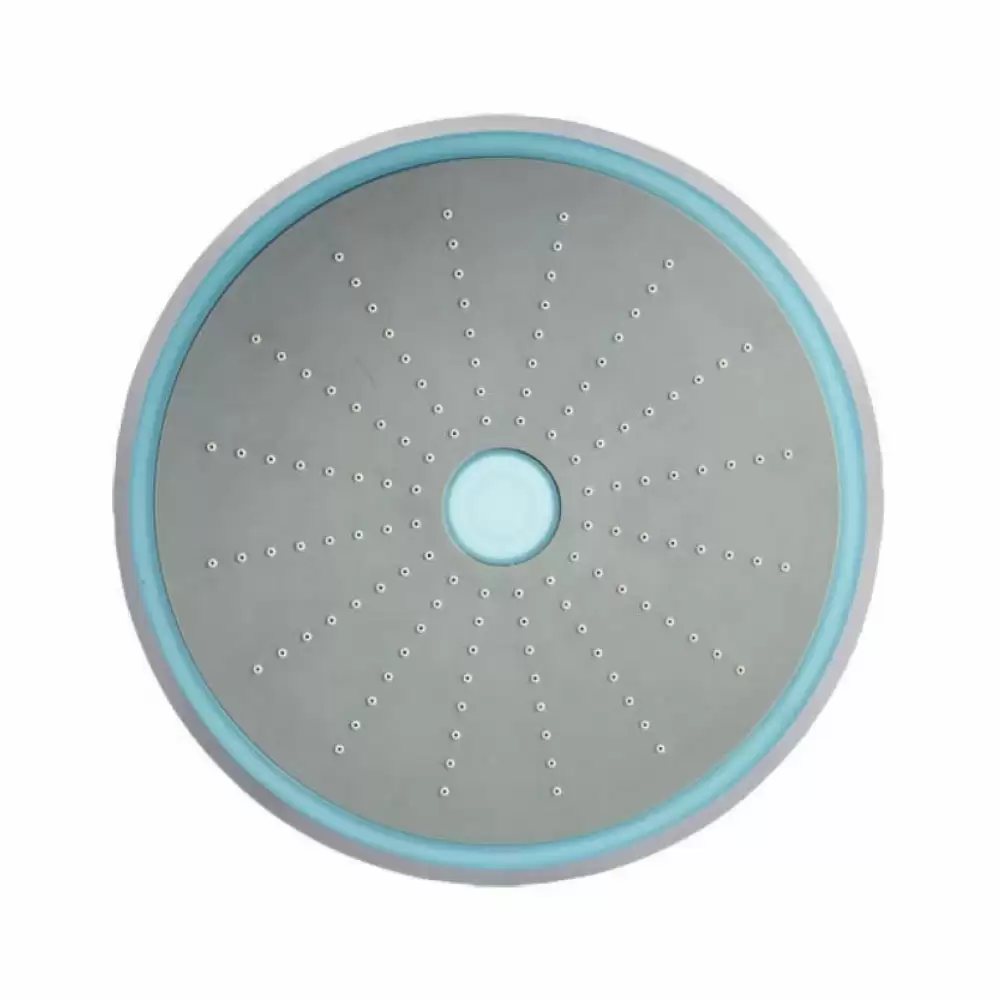 Jaquar HydroLite Round Shape Single Flow 234 mm LED Overhead Shower with Rubit Cleaning System - Chrome