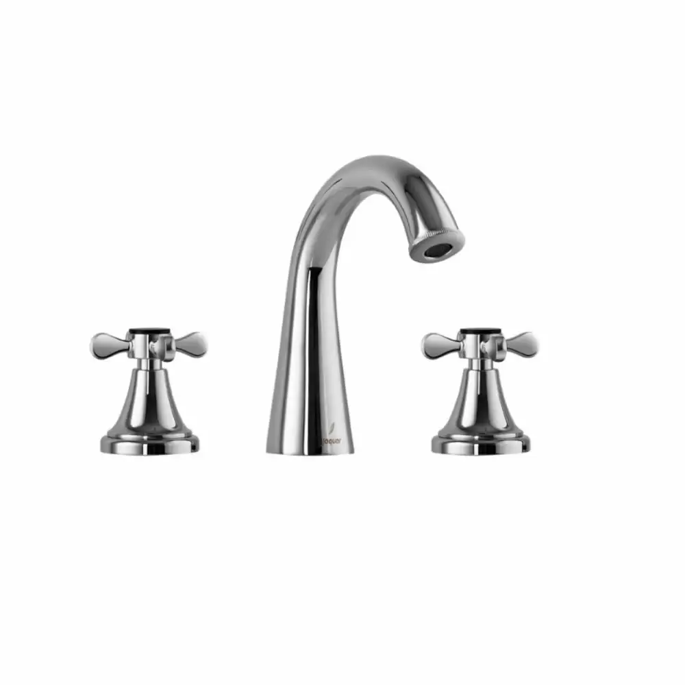 Jaquar Queen's Prime 3 Hole Basin Tap without Popup Waste - Chrome