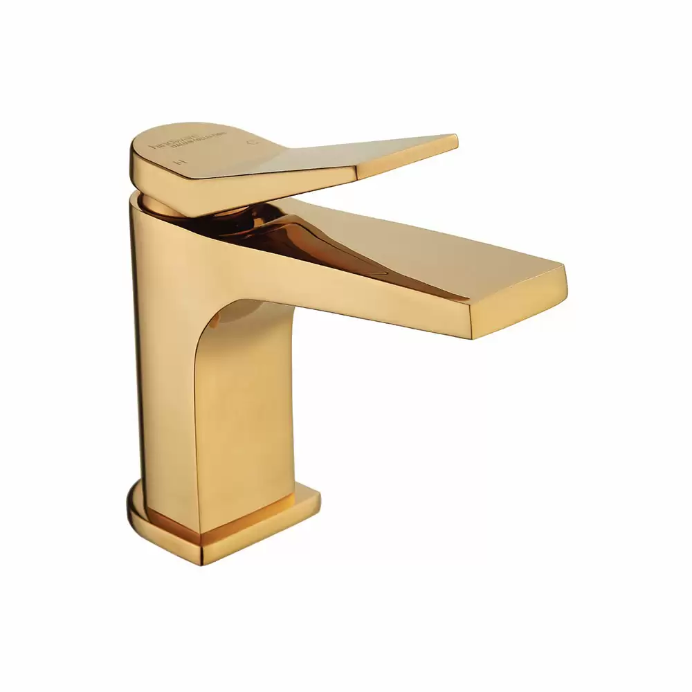 Hindware Italian Collection Single Lever Basin Mixer with Popup Waste - Rose Gold