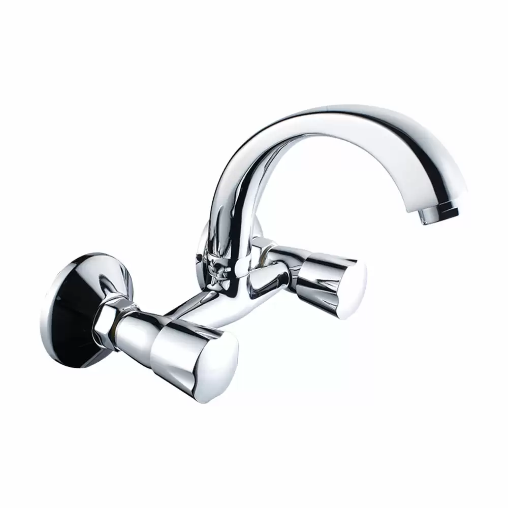 Hindware Contessa Neo Wall Mounted Sink Mixer with Swivel - Chrome