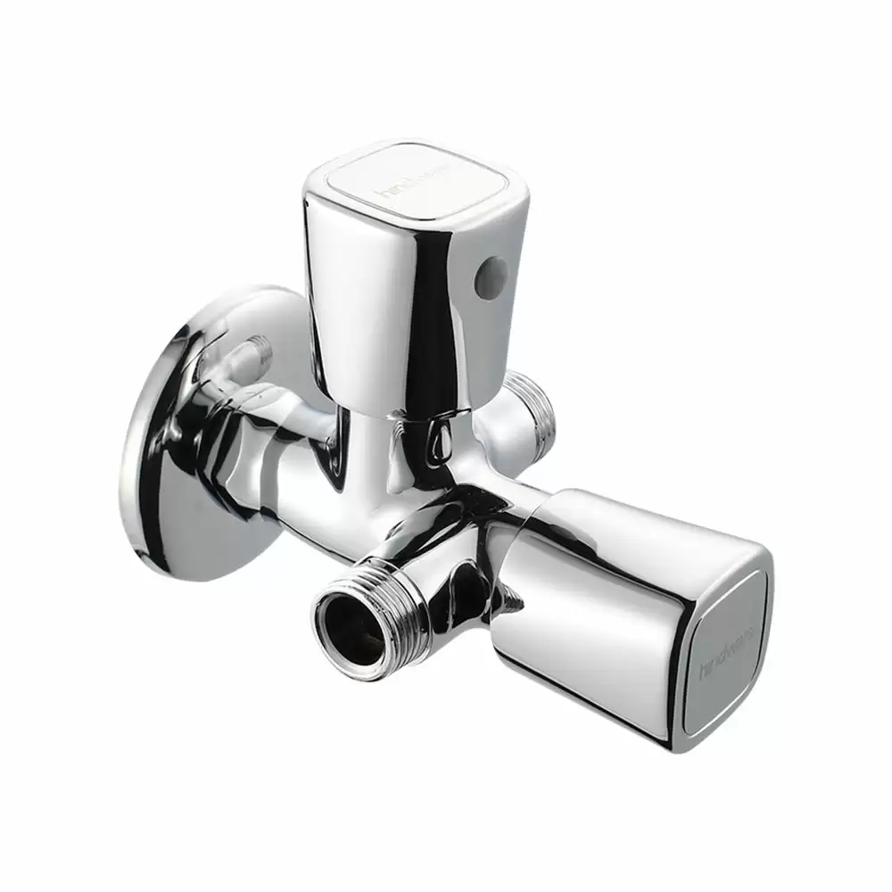 Hindware Dove Two Way Angular Stop Cock - Chrome