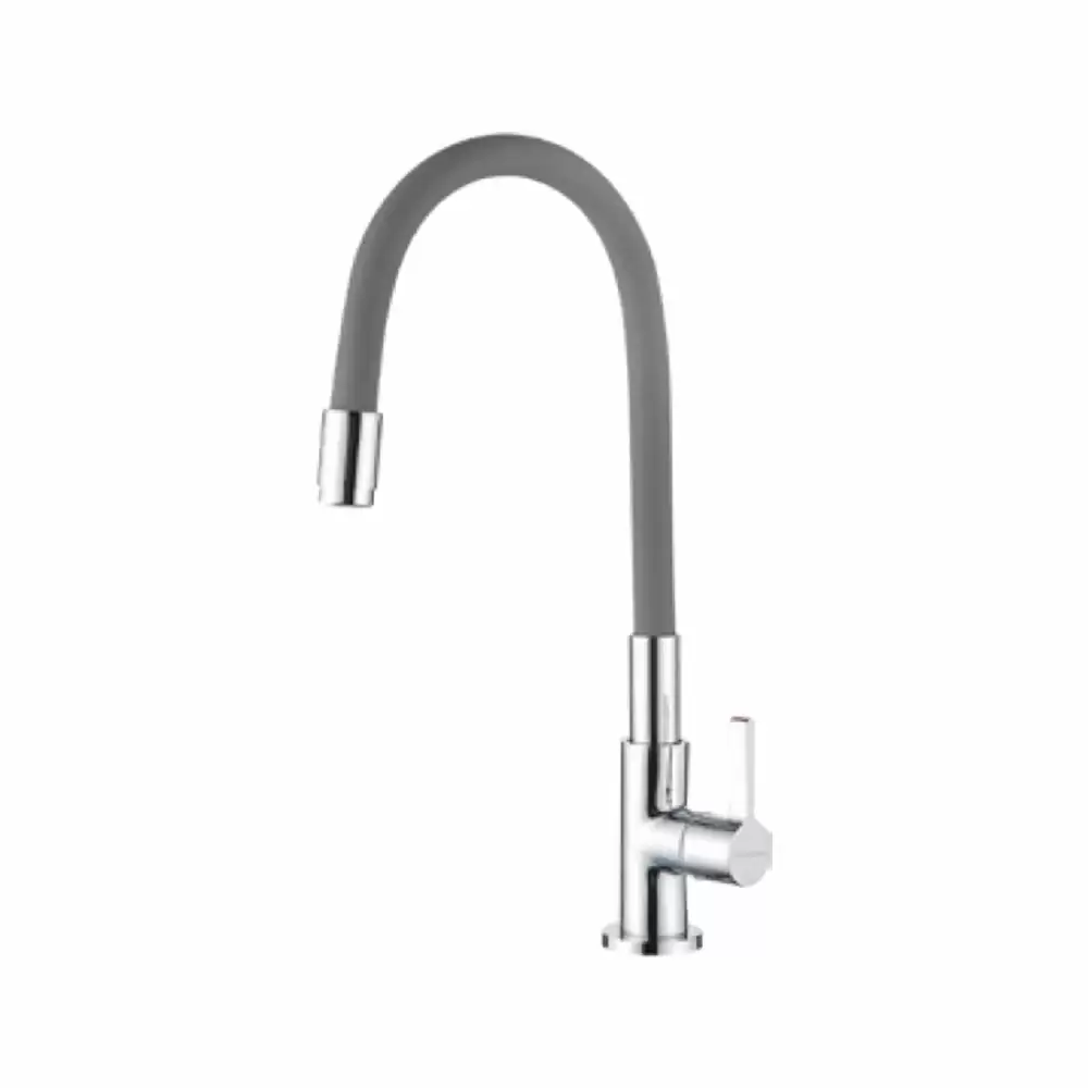 Hindware Italian Collection Sink Cock with Flexible Spout - Grey