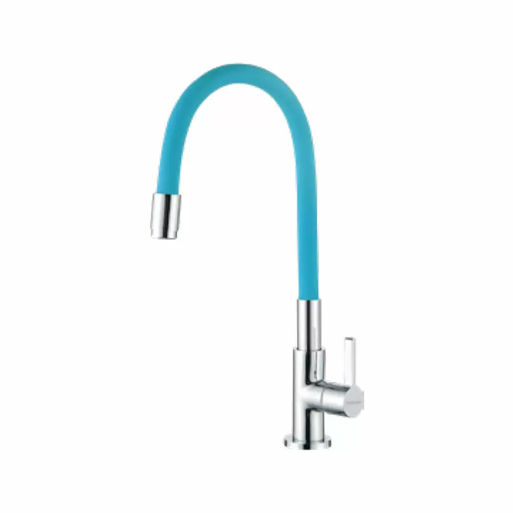 Hindware Italian Collection Sink Cock with Flexible Spout - Blue