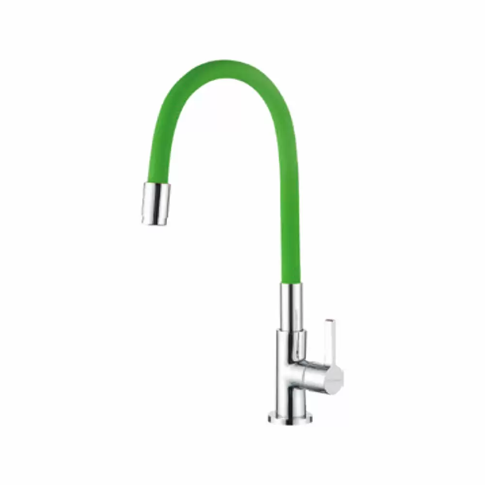 Hindware Italian Collection Sink Cock with Flexible Spout - Green