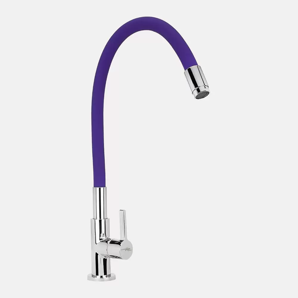 Hindware Italian Collection Single Lever Sink Cock with Flexible Spout  - Purple