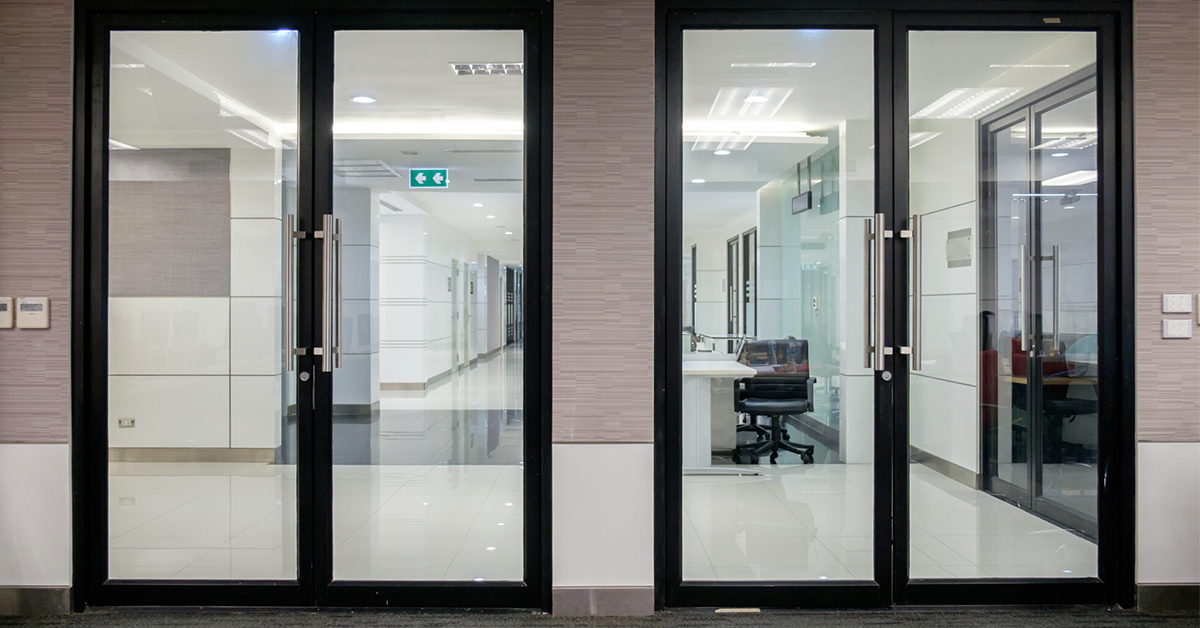 Glass Doors with Aluminium Frames