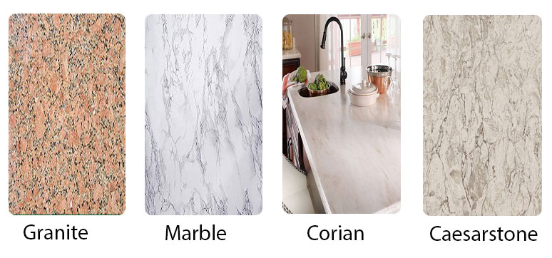 Delightful corian pricing per square foot Quartz Vs Granite Marble Corian Caesarstone For Countertops