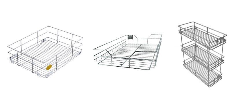 Different Types of Modular Kitchen Baskets