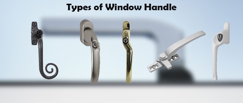 Different types of uPVC window handles