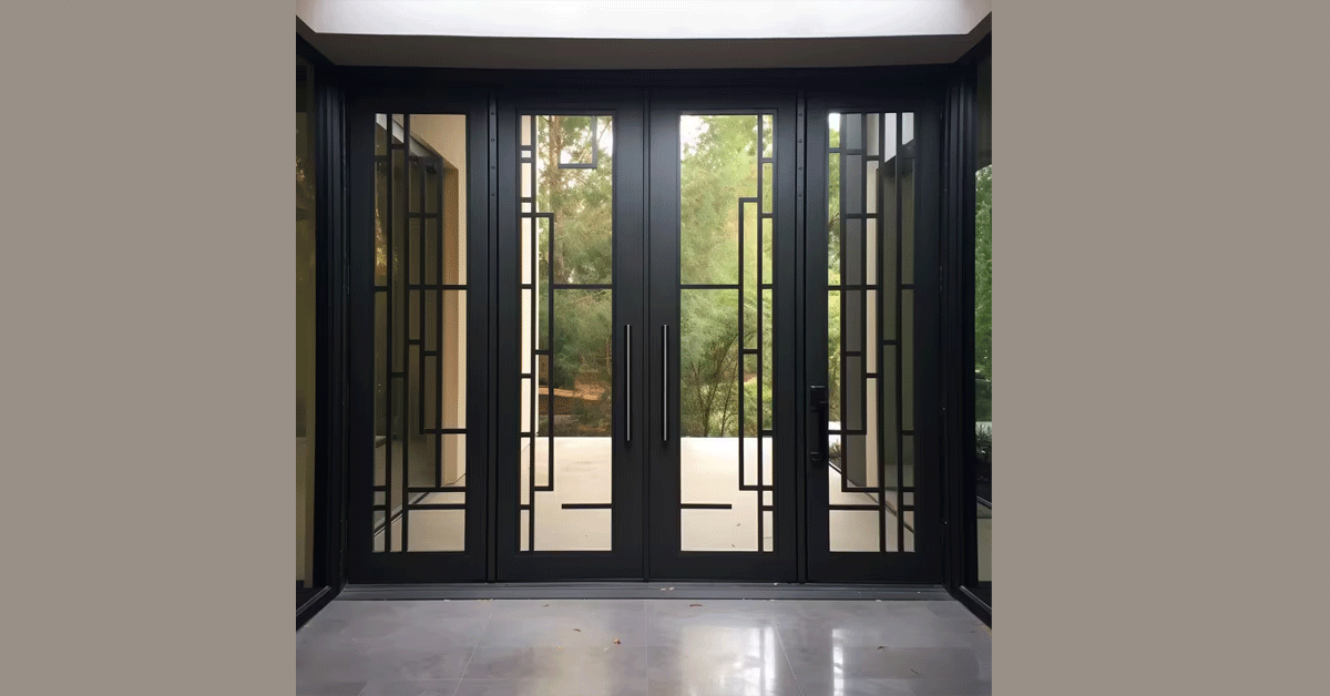 Steel Balcony Door Design